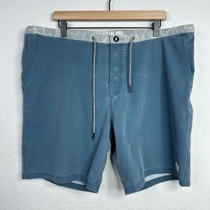 Katin Board Shorts Mens 40 Blue Tropical Swimwear Surf Vacation Resort‎ Beach